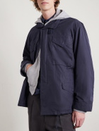 Beams Plus - Cotton-Blend Hooded Field Jacket - Blue