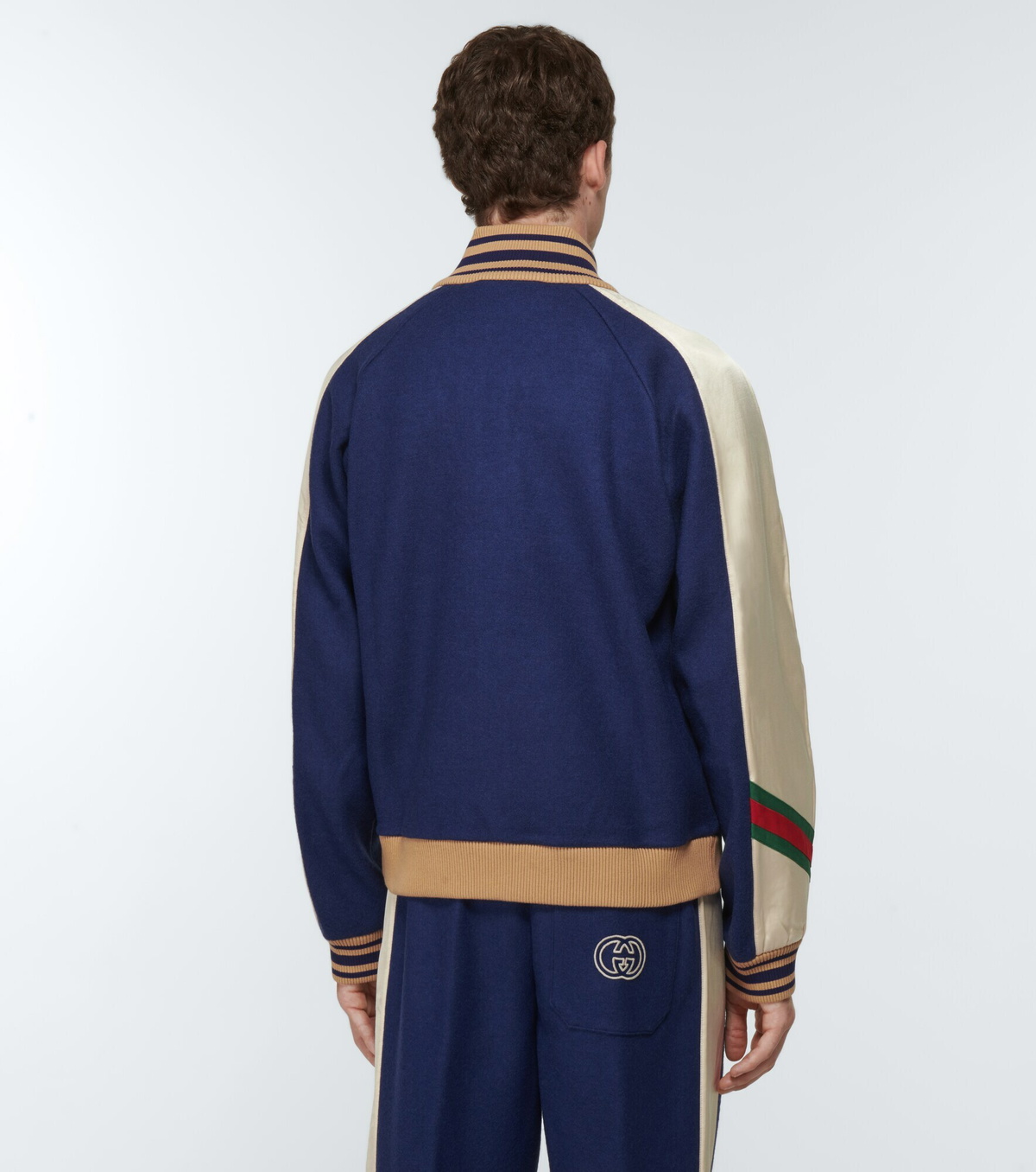 Gucci - Interlocking G wool jersey track jacket Gucci