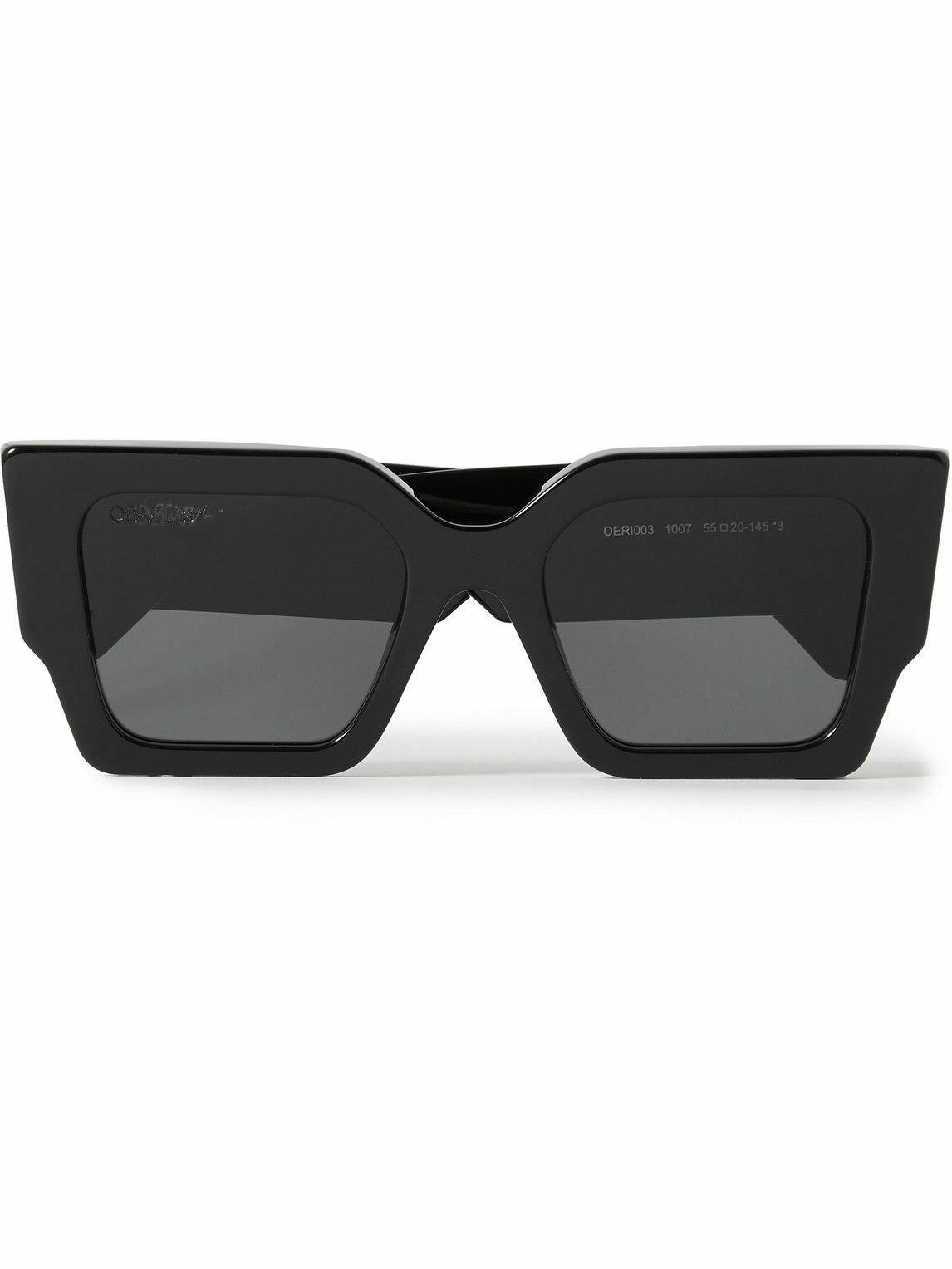 Off-white Virgil Squared Acetate Sunglasses In Black
