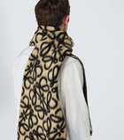 Loewe Anagram alpaca and wool-blend scarf