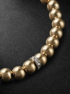 Sydney Evan - Gold and Silver Diamond Beaded Bracelet