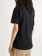 STÜSSY - Printed Cotton-Jersey T-Shirt - Black