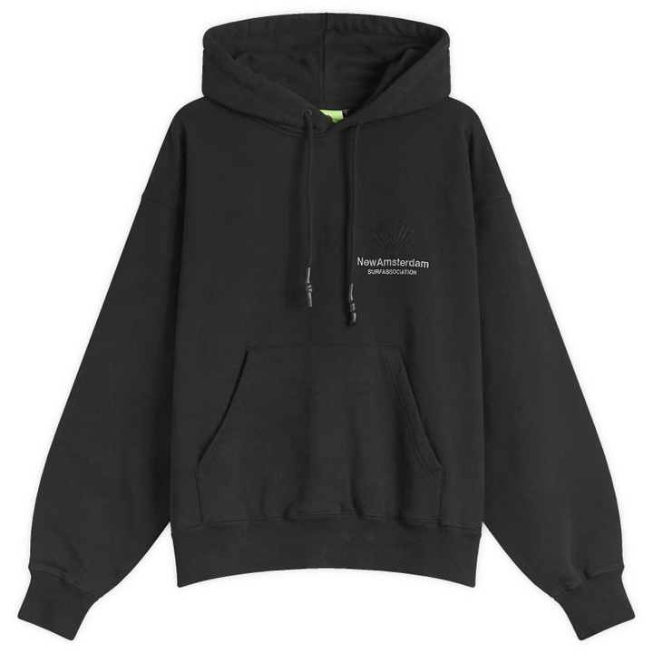 Photo: New Amsterdam Surf Association Men's Logo Hoodie in Black
