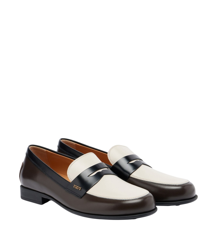 Photo: Tod's Leather penny loafers