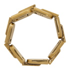 Balenciaga Gold Precious Logo Link Bracelet