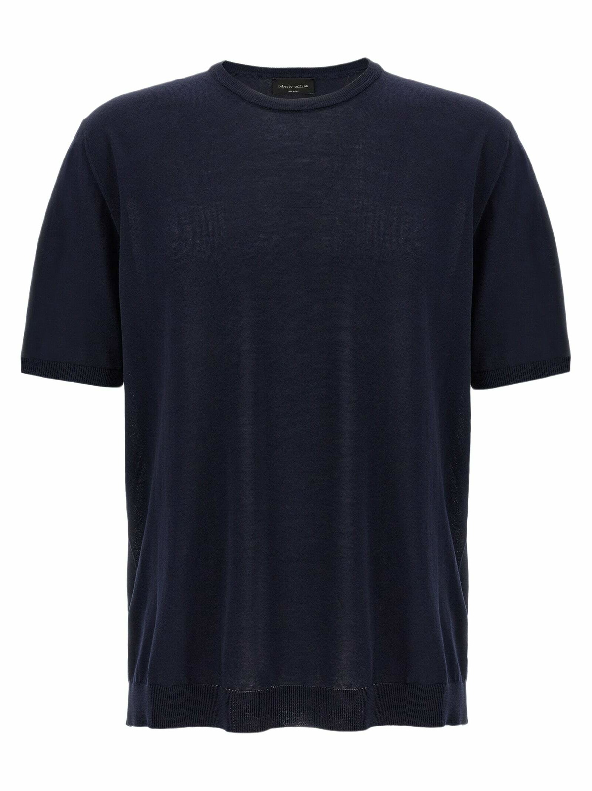 Tシャツ・カットソー ROBERTO COLLINA Knitted T-shirt Black ROBERTO COLLINA（ロベルトコリーナ）の「roberto collina