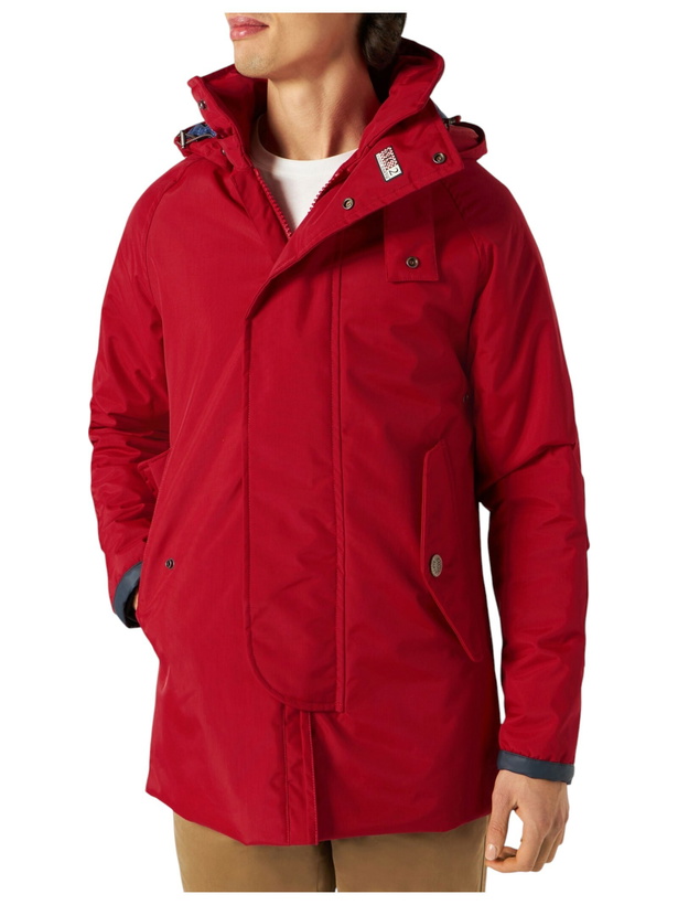Photo: MC2 Saint Barth Man Hooded Red Parka Jacket Voyager