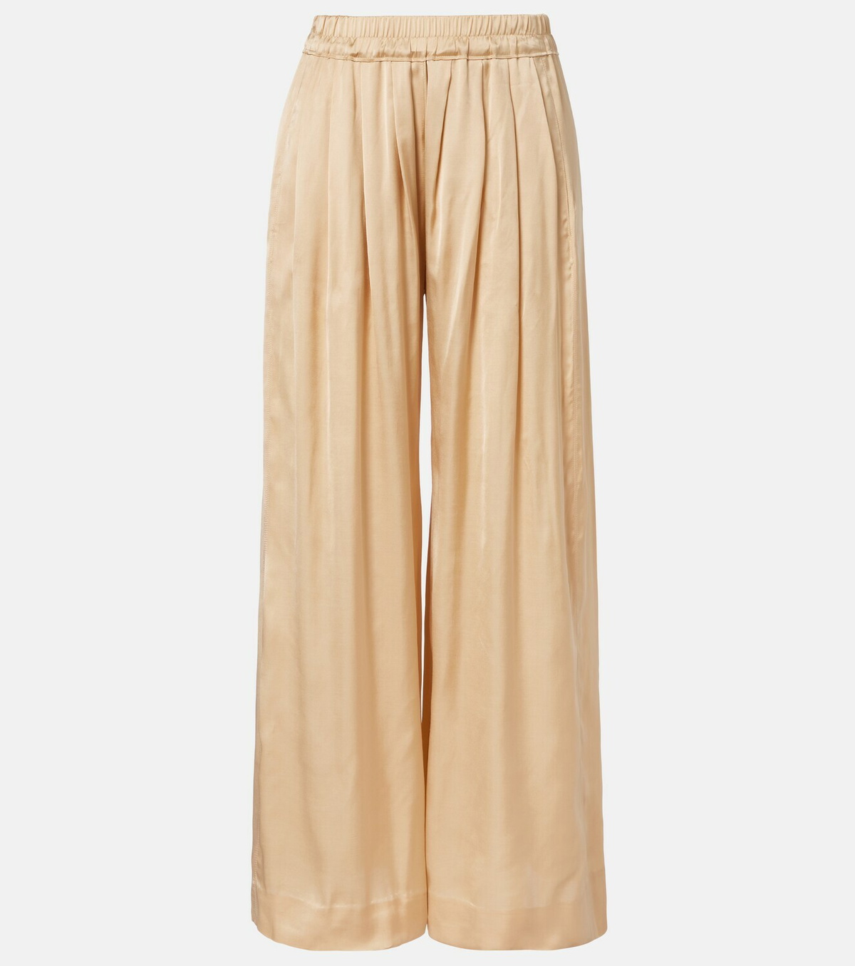 Isabel Marant Nolia satin wide-leg pants