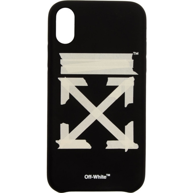 Photo: Off-White Black and Beige Tape Arrows iPhone XR Case