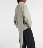 Calvin Klein Collection Scarf-detail cashmere sweater