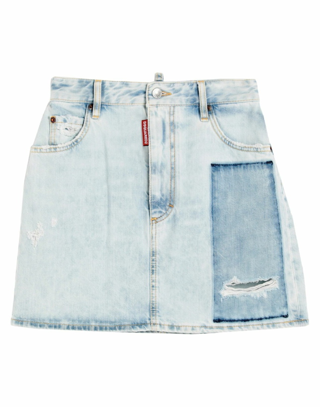 Photo: Dsquared2 Womens Denim skirt in Blue