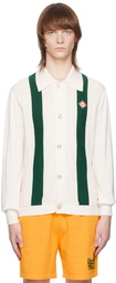 Casablanca White Embroidered Cardigan