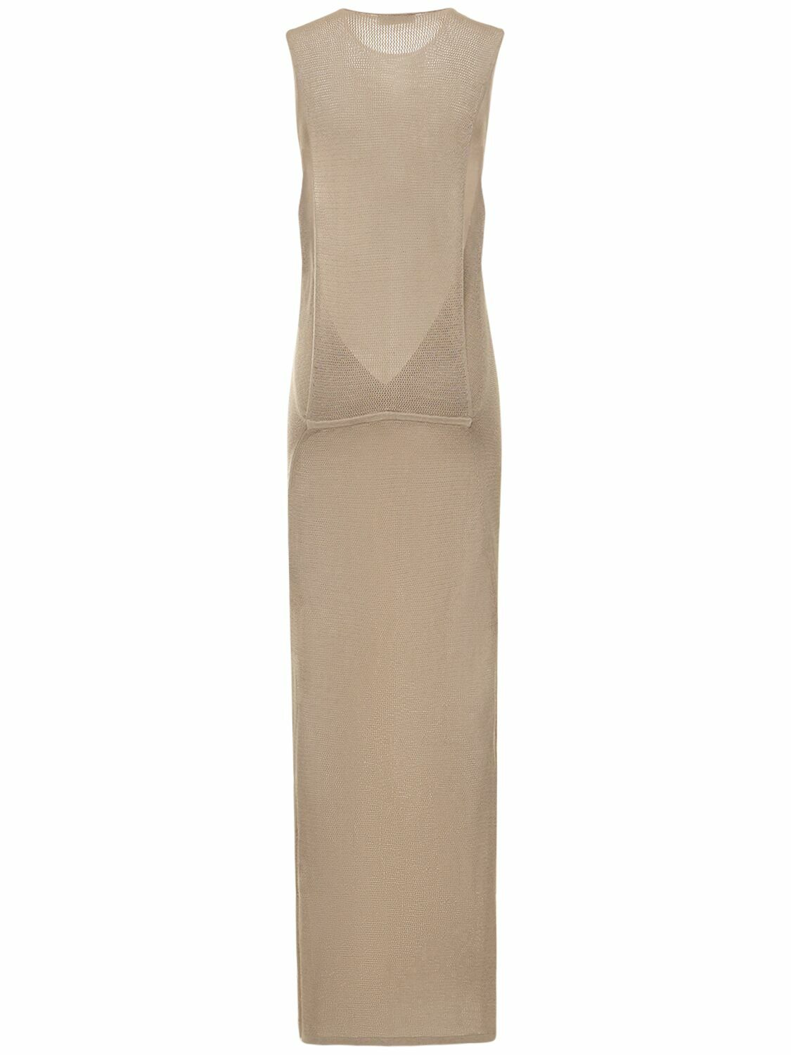st agni mesh dress St. Agni Cotton Mesh Maxi Dress