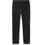 McQ Alexander McQueen - Tapered Pleated Cotton-Poplin Trousers - Black