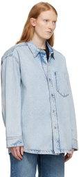 AMI Paris Blue Ami de Cœur Denim Jacket