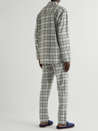 Zimmerli - Checked Cotton and Wool-Blend Pyjama Set - Gray