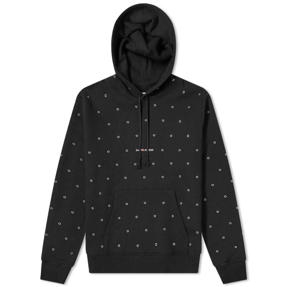 Saint laurent archive logo hoodie sale