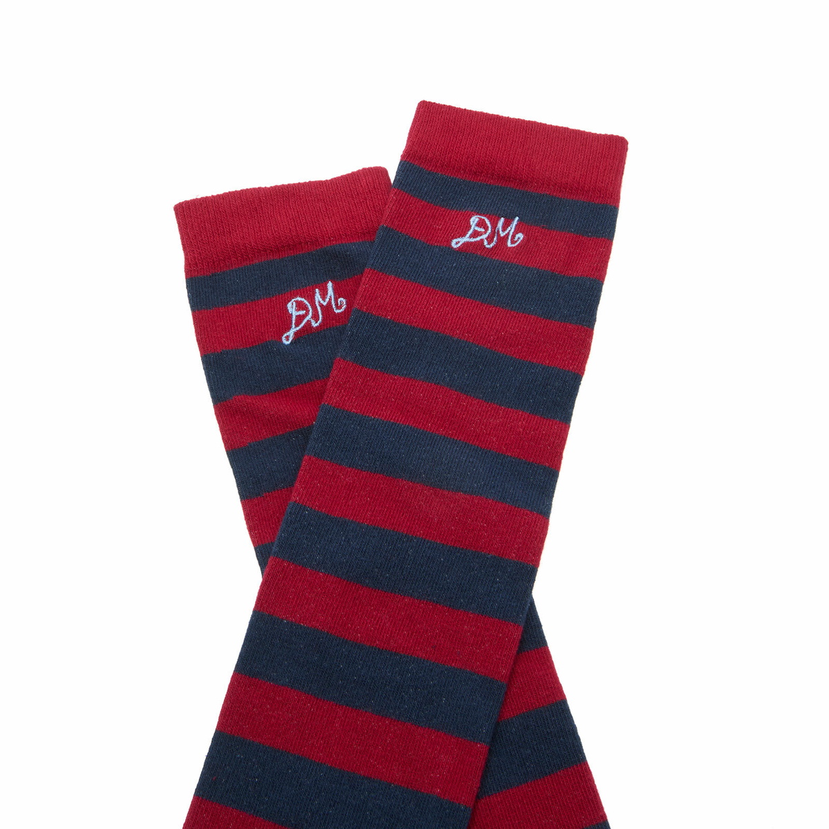 Damson Madder Women's Knee High Stripe Socks in Red 
