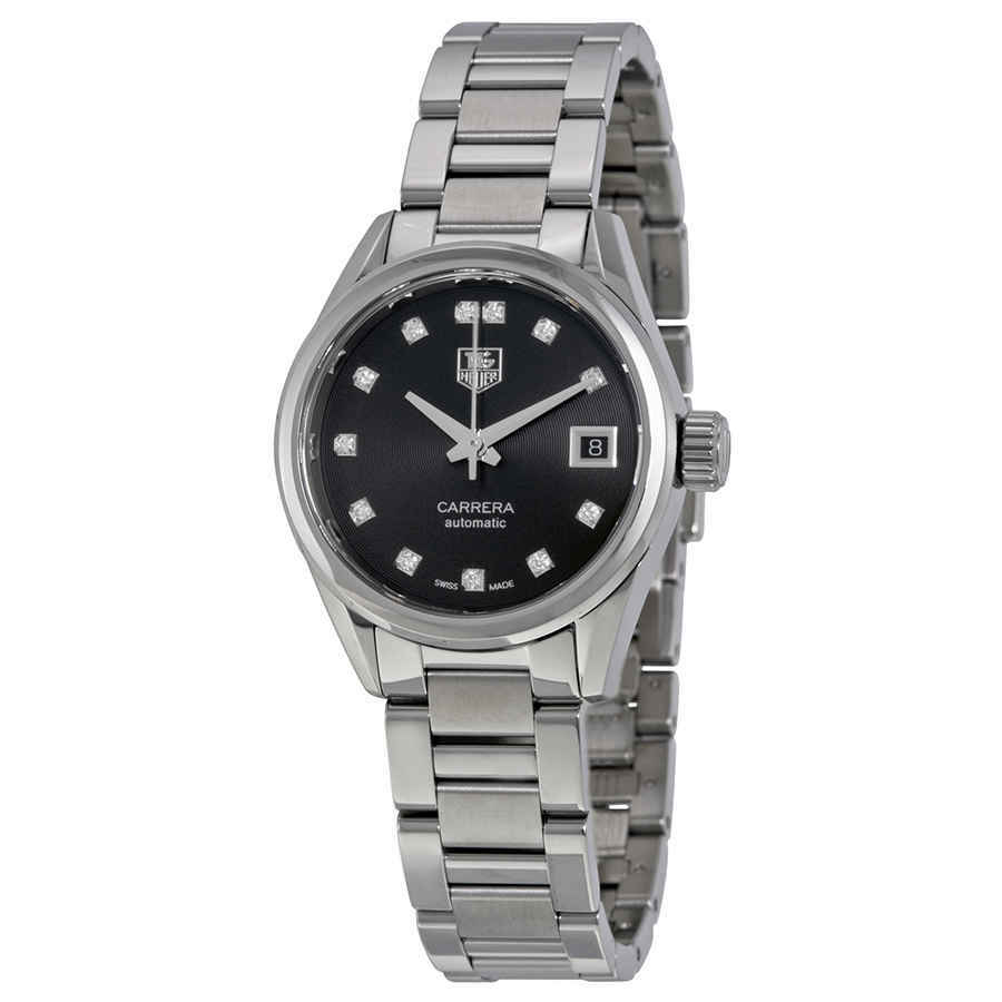 Tag Heuer Carrera Automatic Black Dial Ladies Watch WAR2413.BA0776