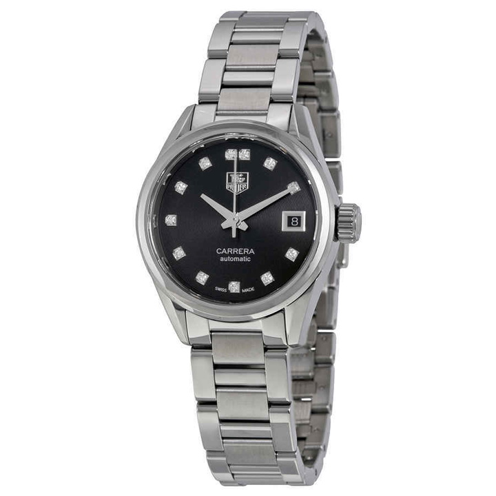 Photo: Tag Heuer Carrera Automatic Black Dial Ladies Watch WAR2413.BA0776