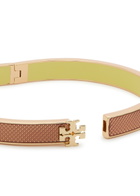 Tory Burch Medium Icon Guilloché Enamelled 18kt Gold-plated Bracelet