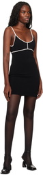 Paris Georgia Black Elemental Colour Contrast Minidress