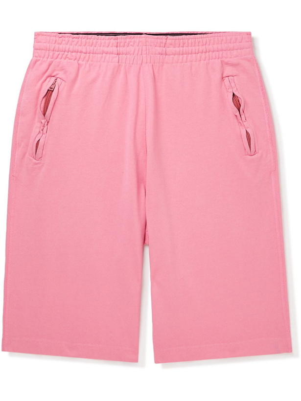 Photo: Acne Studios - Straight-Leg Organic Cotton-Jersey Shorts - Pink