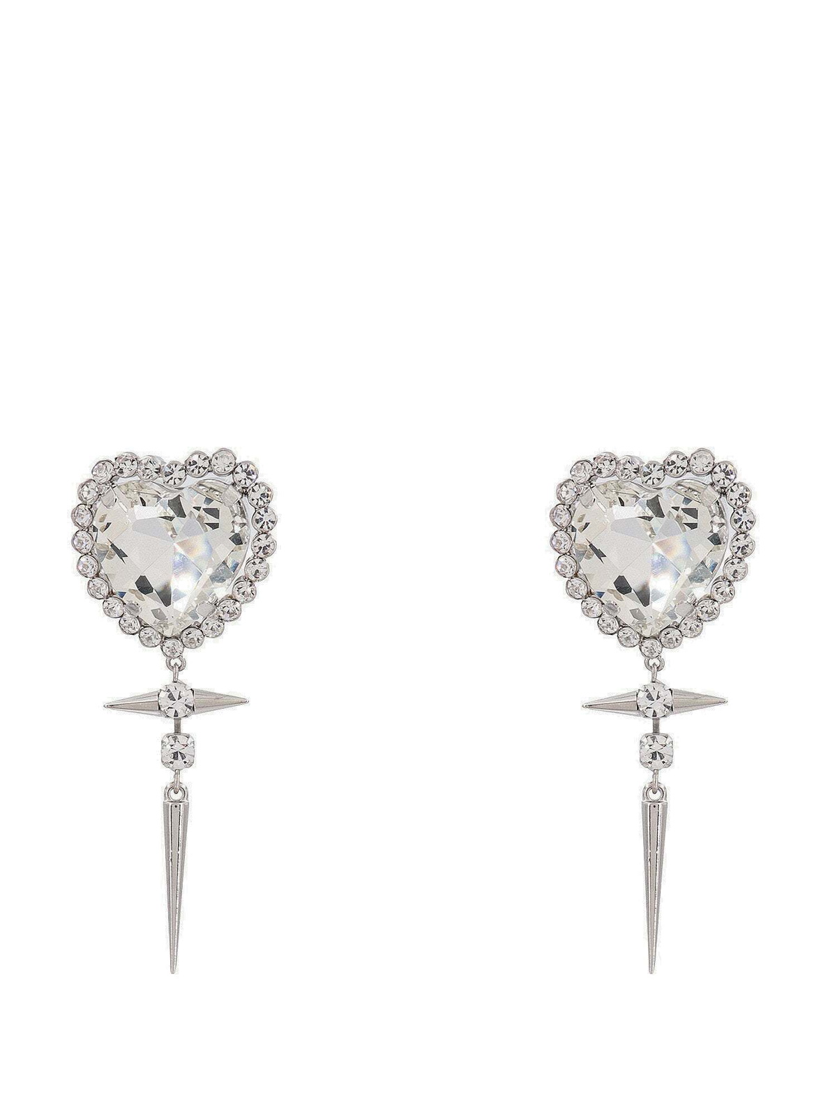 Alessandra Rich Earrings Silver Womens Alessandra Rich