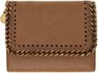 Stella McCartney Brown Falabella Small Flap Wallet