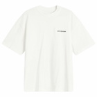 ANNIE HOOD Men's Mini Logo T-Shirt in White