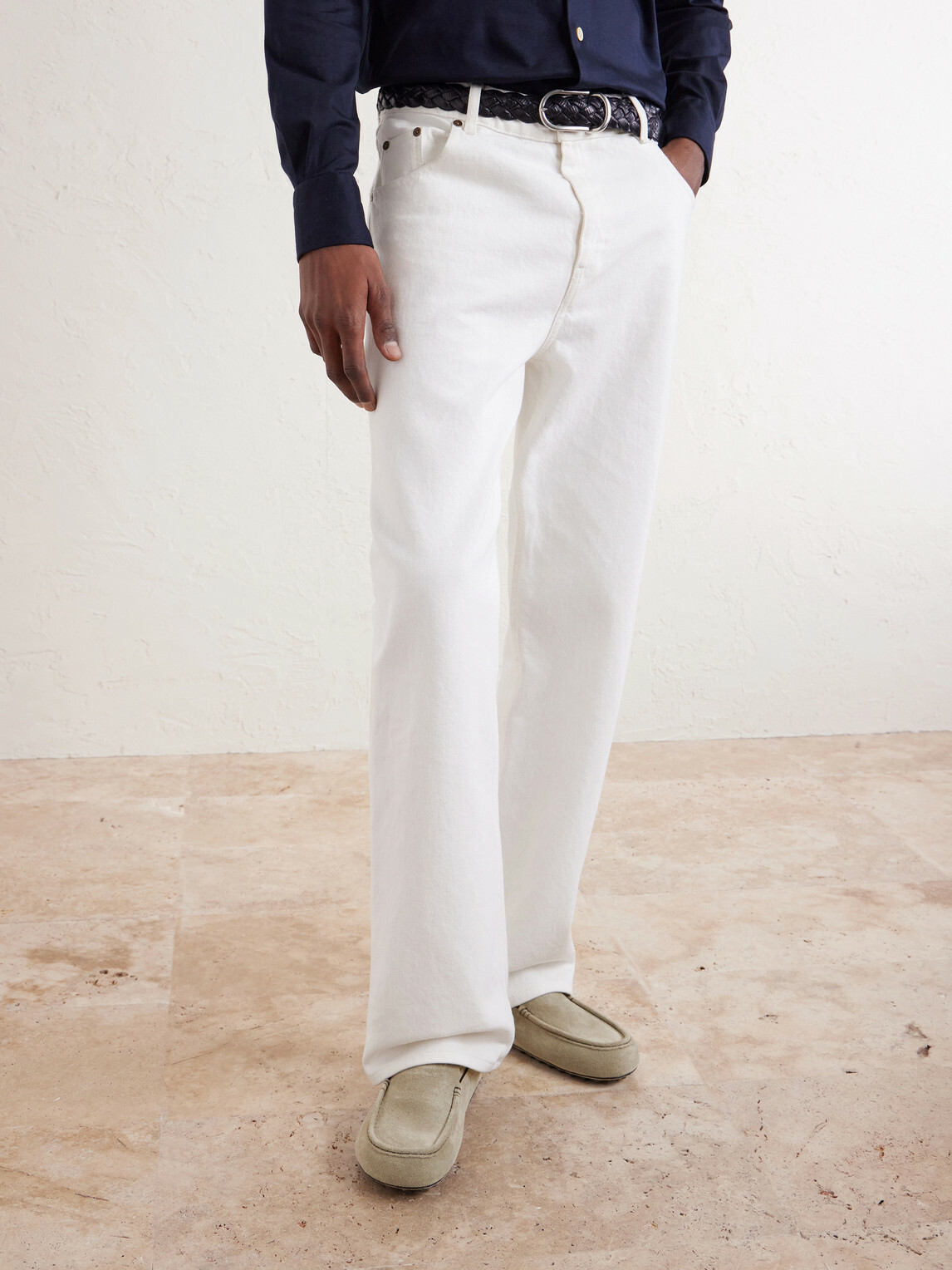 Tod's - Gommino Suede Loafers - Neutrals
