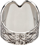 Alexander McQueen Silver Heart Ring