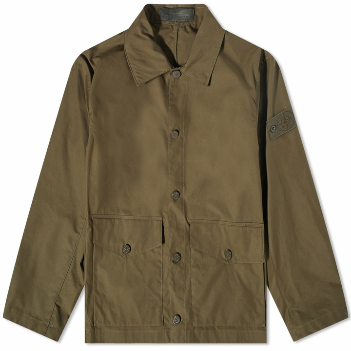 Photo: Stone Island Men's Ghost Ventile 2 Pocket Jacket in Olive