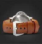 Panerai - Luminor Marina Logo Acciaio 44mm Steel and Leather Watch - White