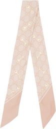 Gucci Pink Horsebit Scarf