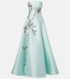 Costarellos Mavia embellished bustier gown