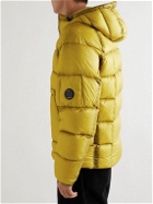 C.P. Company - Padded Quilted Ripstop Hooded Down Jacket - Yellow