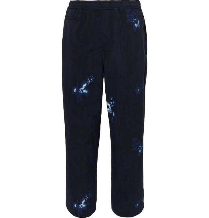 Photo: nanamica - Easy Wide-Leg Tie-Dyed ALPHADRY Suit Trousers - Blue