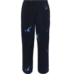 nanamica - Easy Wide-Leg Tie-Dyed ALPHADRY Suit Trousers - Blue