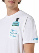 MC2 Saint Barth Man Cotton T-shirt Austin With Portofino Gin Embroidery | Portofino Dry Gin Special Edition