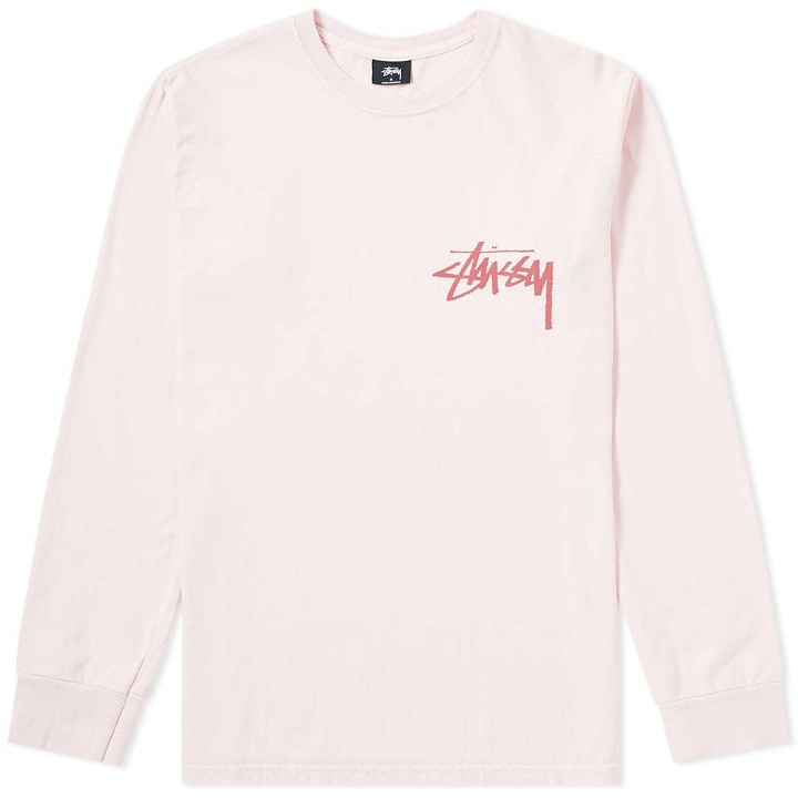 Photo: Stussy Long Sleeve Stock Pigment Dyed Tee