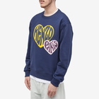 Kenzo Paris Men's Kenzo Hearts Crew Sweat in Midnight Blue