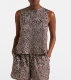 Asceno Sofia silk twill tank top