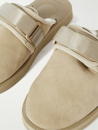 Suicoke - ZAVO-Mab Shearling-Lined Suede Mules - Brown