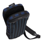 Paul Smith Black Striped Sling Backpack
