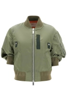 SACAI short-sleeved bomber Khaki