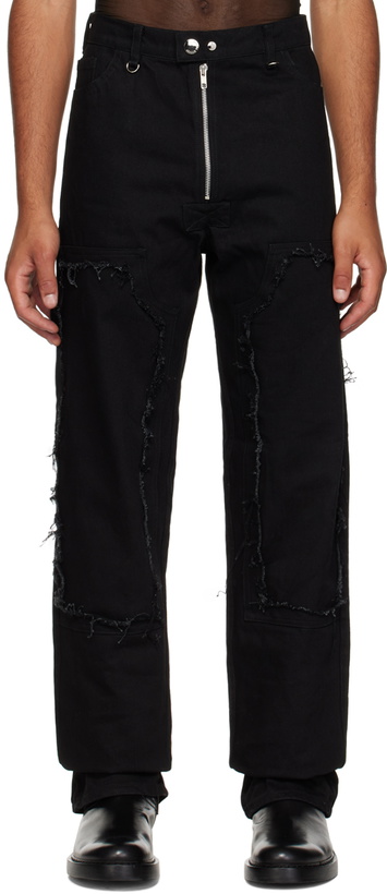 Photo: Parnell Mooney Black Frayed Knee Jeans