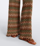 La DoubleJ Embroidered cotton-blend palazzo pants
