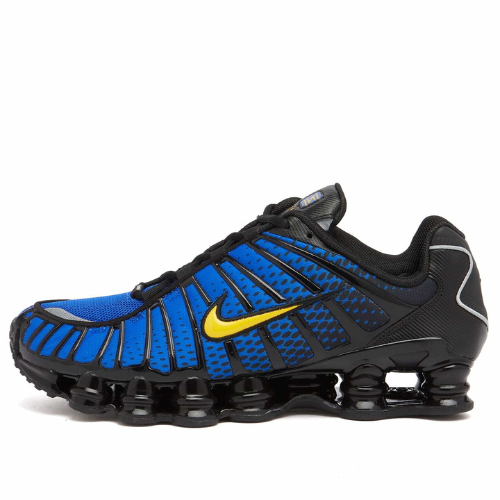 Photo: Nike Men's Shox Tl Fb Sneaker in Black/Maize/Silver