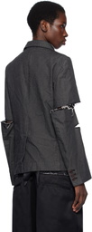 Black Comme des Garçons Black Gabardine Blazer